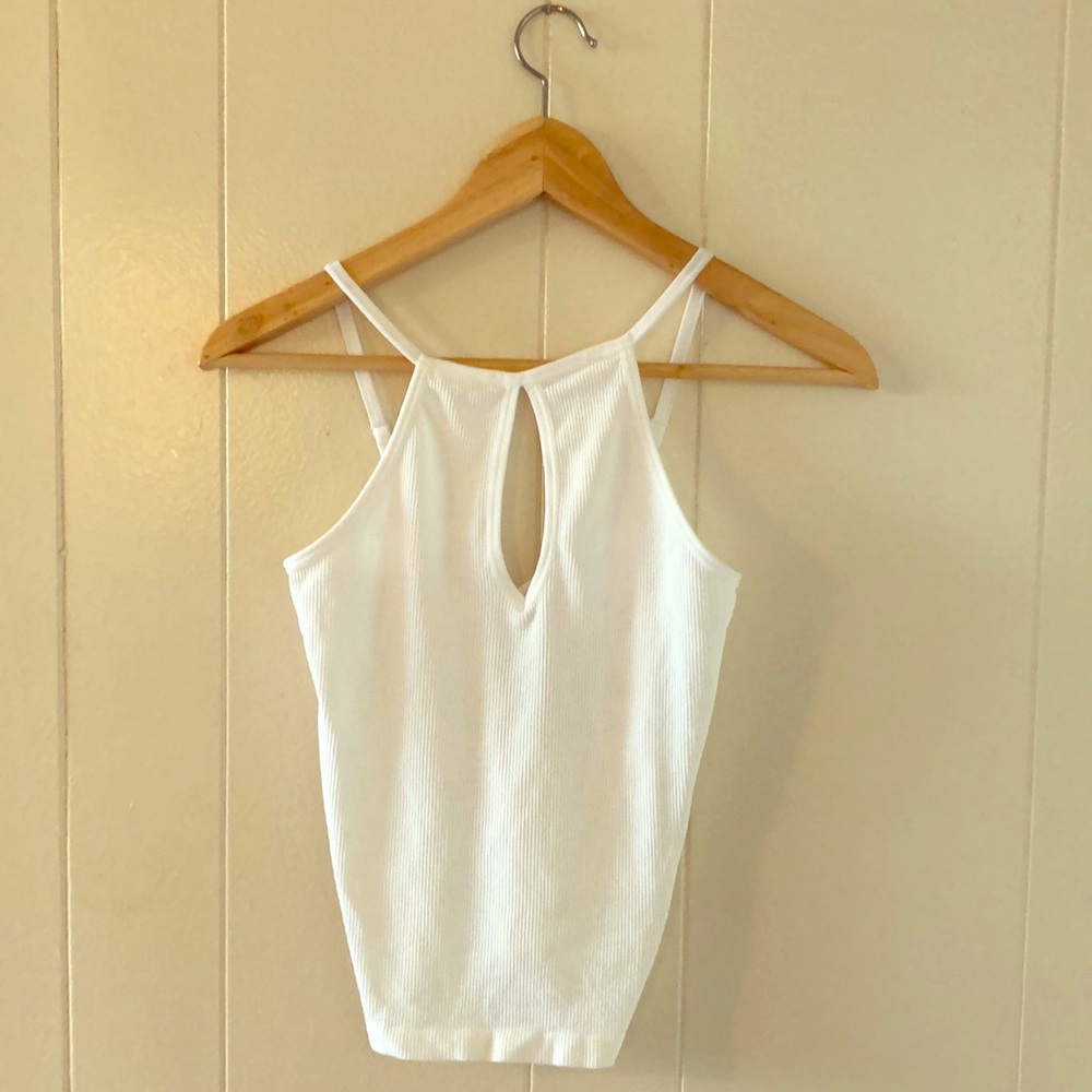 White crop top